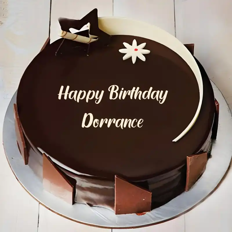 Happy Birthday Dorrance Chocolate Star Cake