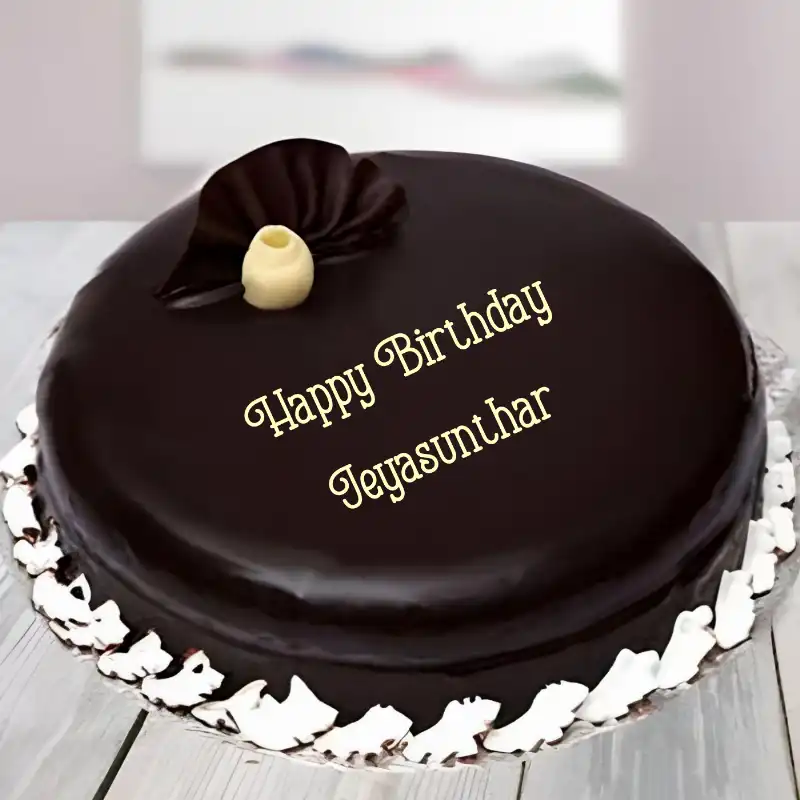 Happy Birthday Jeyasunthar Beautiful Chocolate Cake