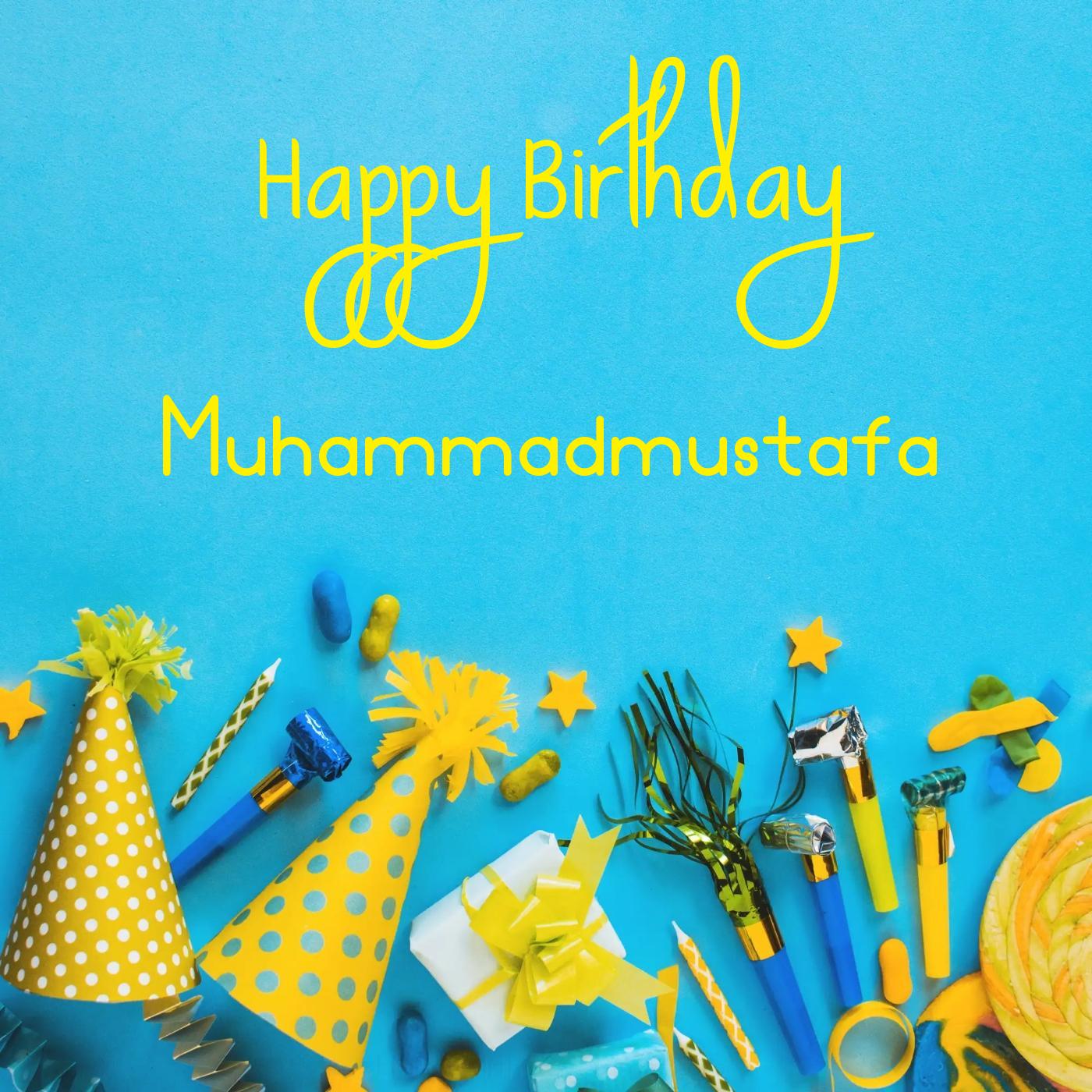 Happy Birthday Muhammadmustafa Party Accessories Card