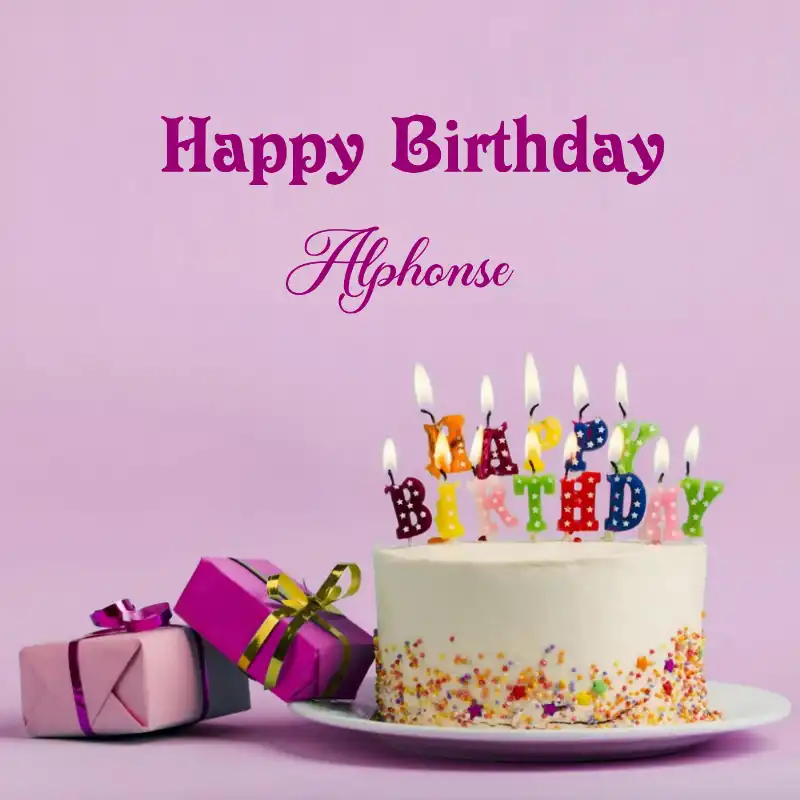 Happy Birthday Alphonse Cake Gifts Card