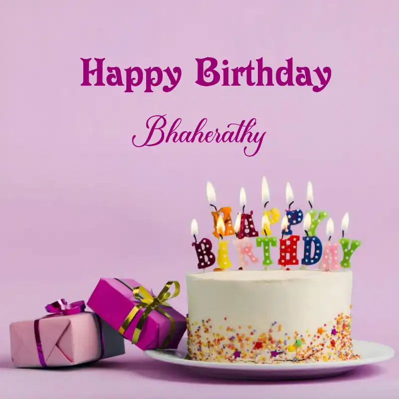 Happy Birthday Bhaherathy Cake Gifts Card