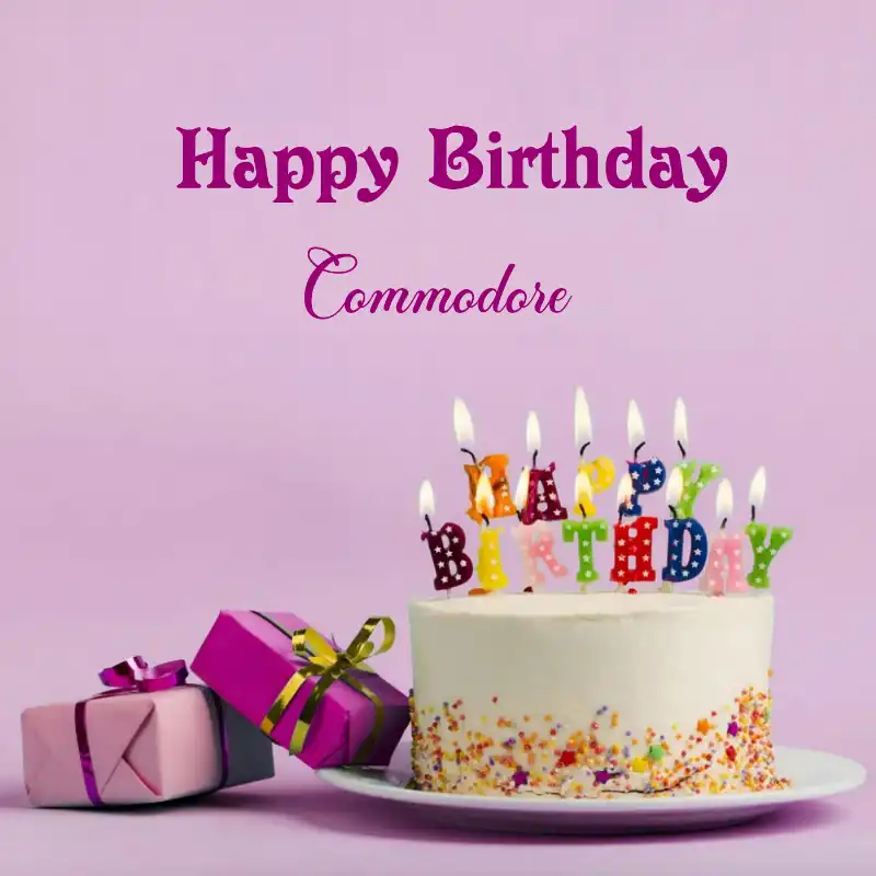 Happy Birthday Commodore Cake Gifts Card