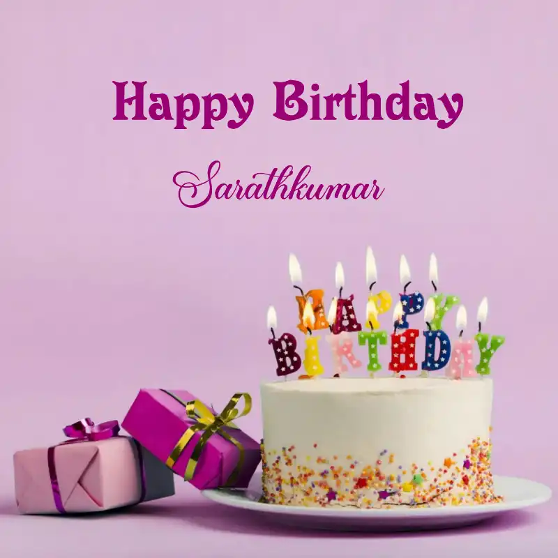 Happy Birthday Sarathkumar Cake Gifts Card