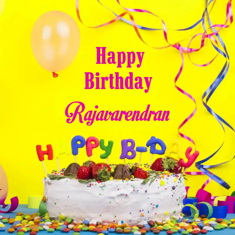 Happy Birthday Rajavarendran Cake Decoration Card
