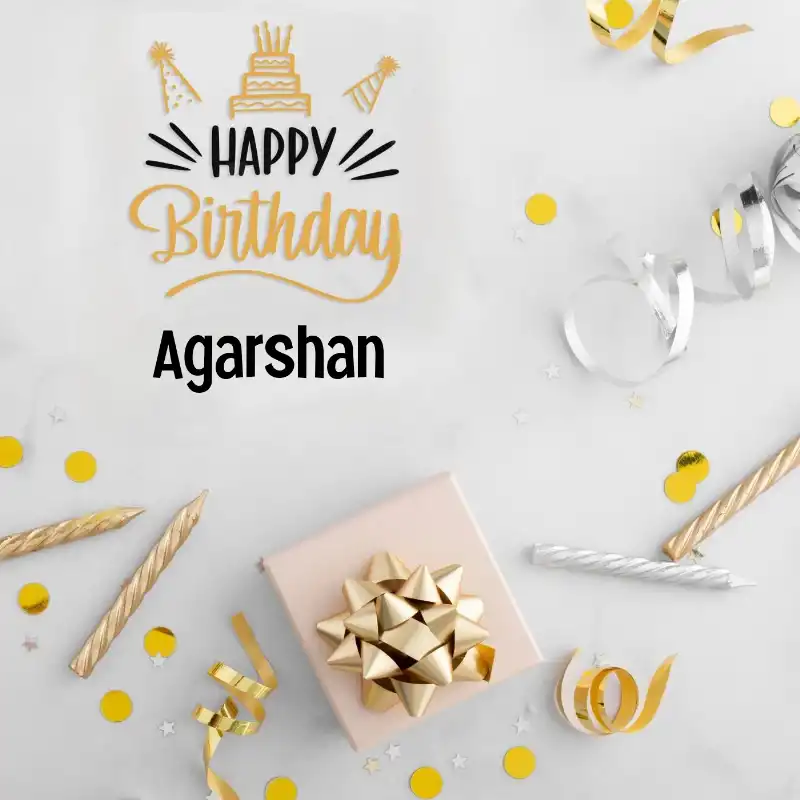 Happy Birthday Agarshan Golden Assortment Card
