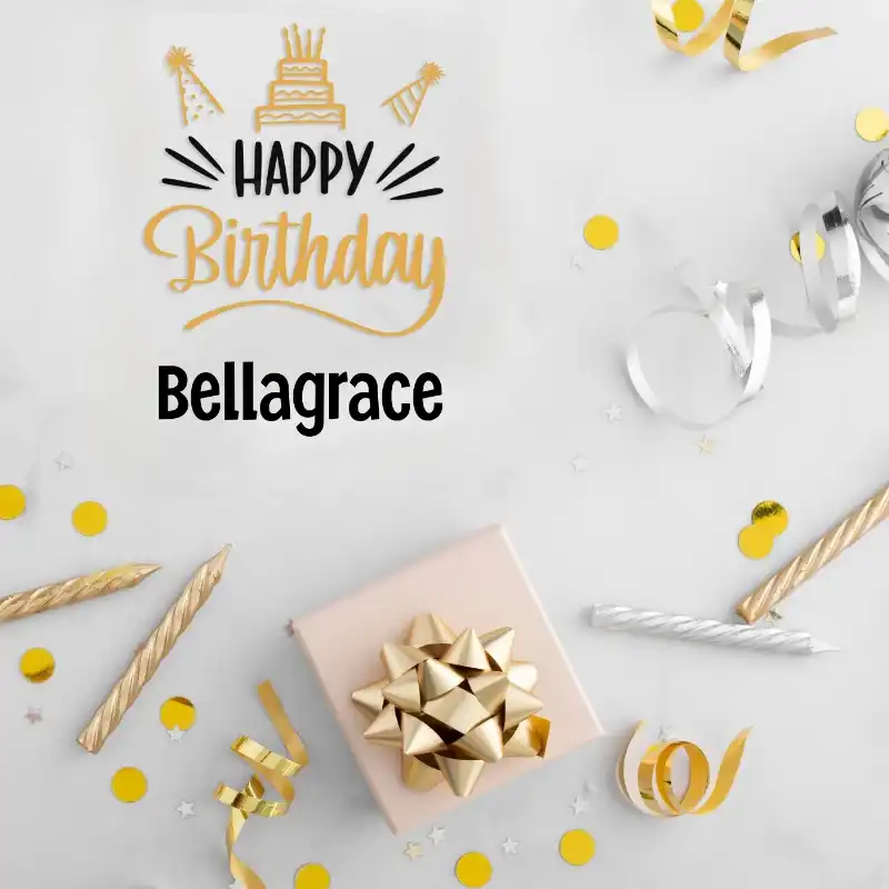 Happy Birthday Bellagrace Golden Assortment Card