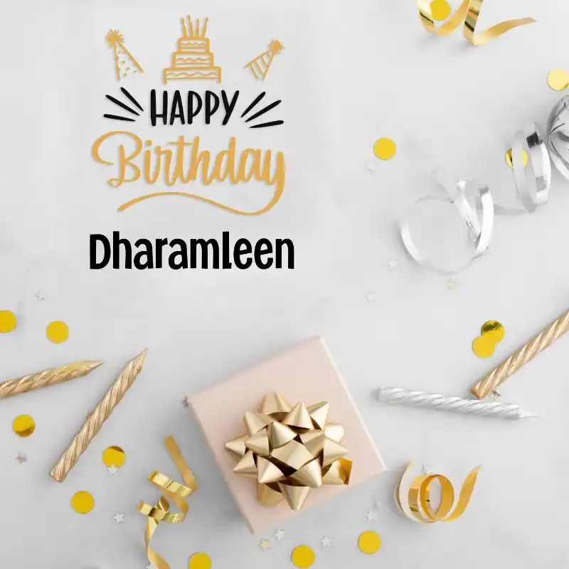 Happy Birthday Dharamleen Golden Assortment Card