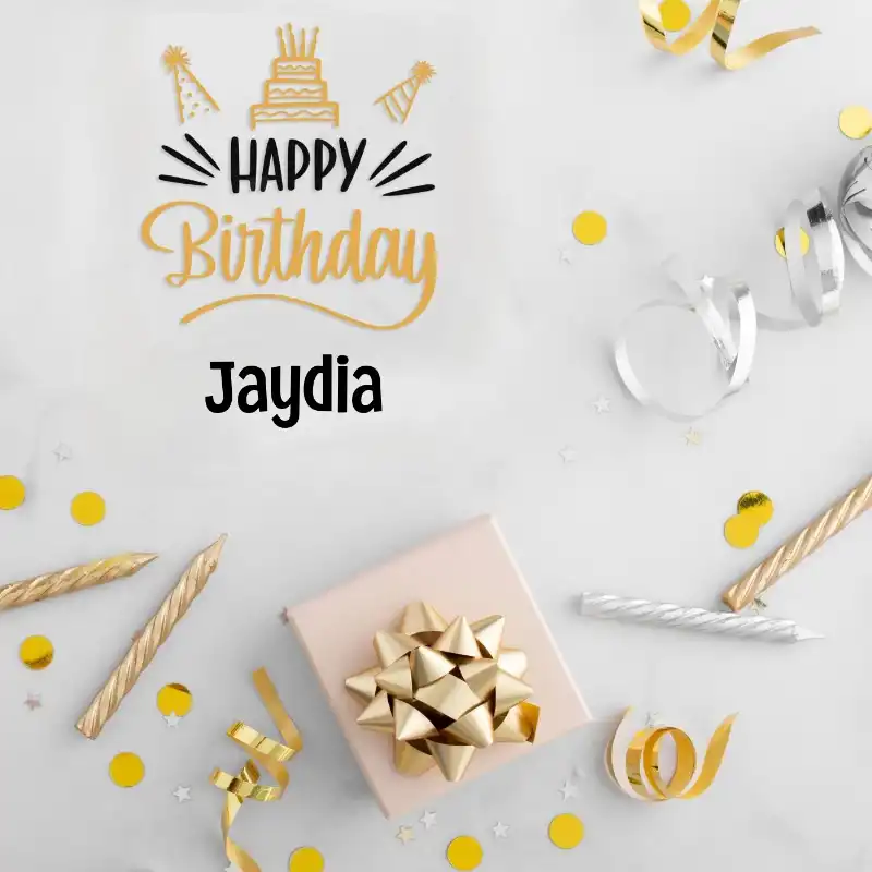 Happy Birthday Jaydia Golden Assortment Card
