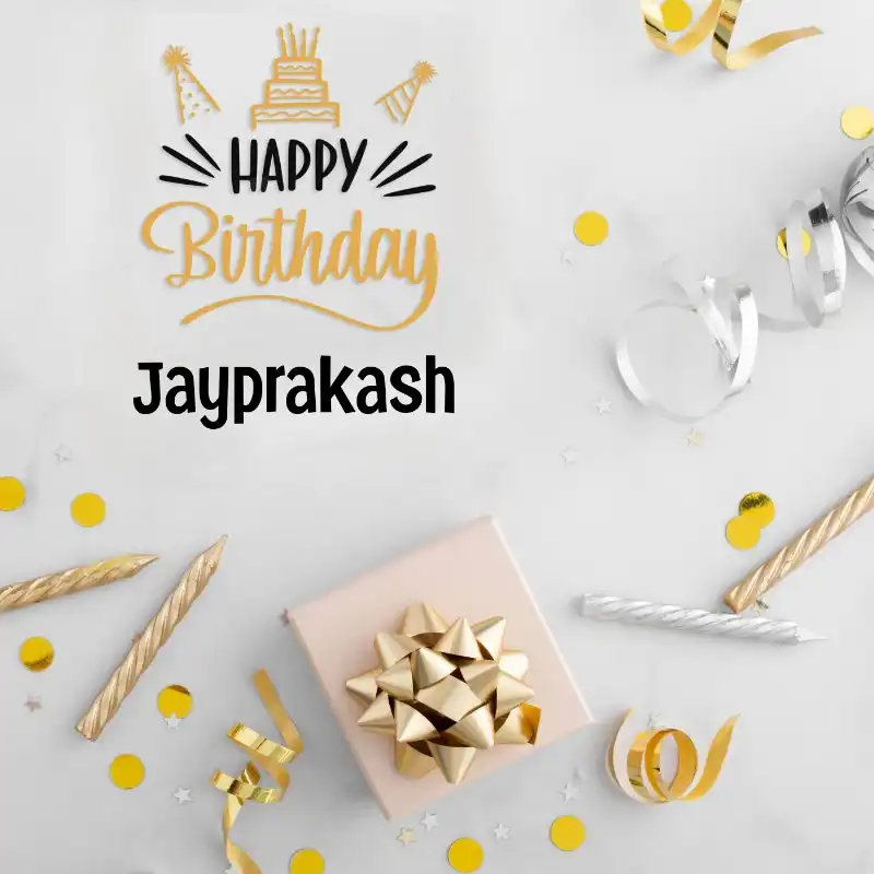 Happy Birthday Jayprakash Golden Assortment Card