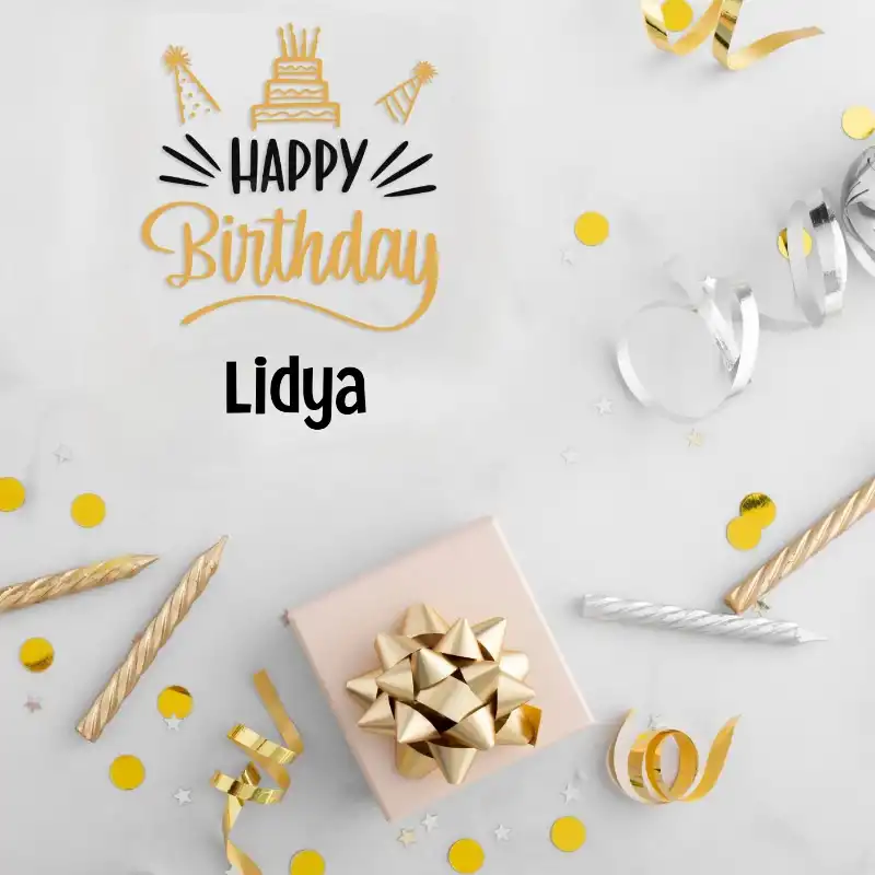 Happy Birthday Lidya Golden Assortment Card