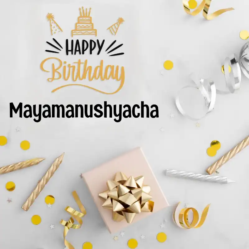 Happy Birthday Mayamanushyacha Golden Assortment Card