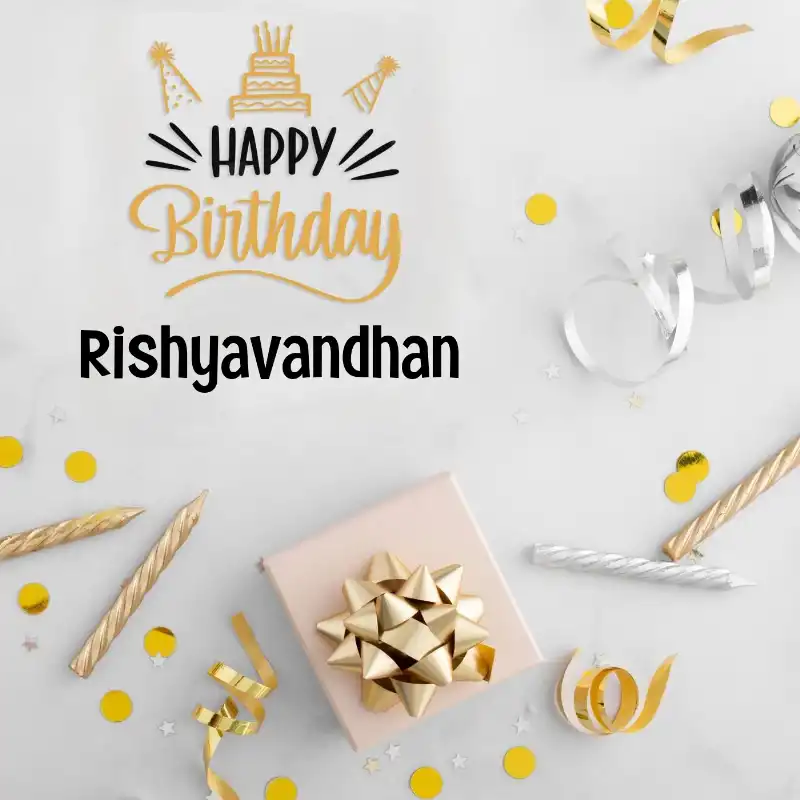 Happy Birthday Rishyavandhan Golden Assortment Card