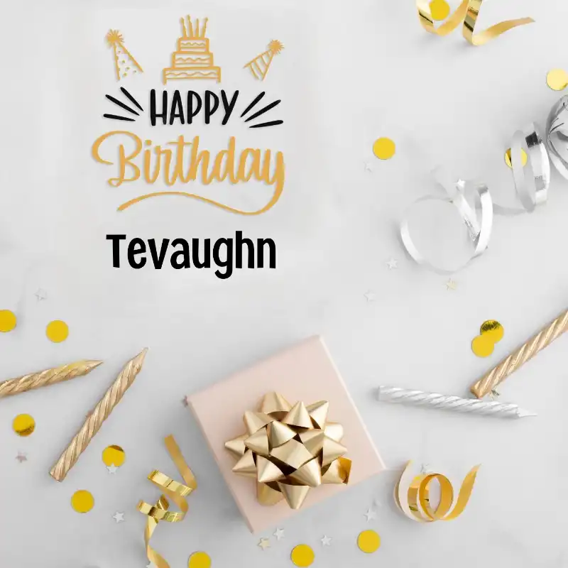 Happy Birthday Tevaughn Golden Assortment Card