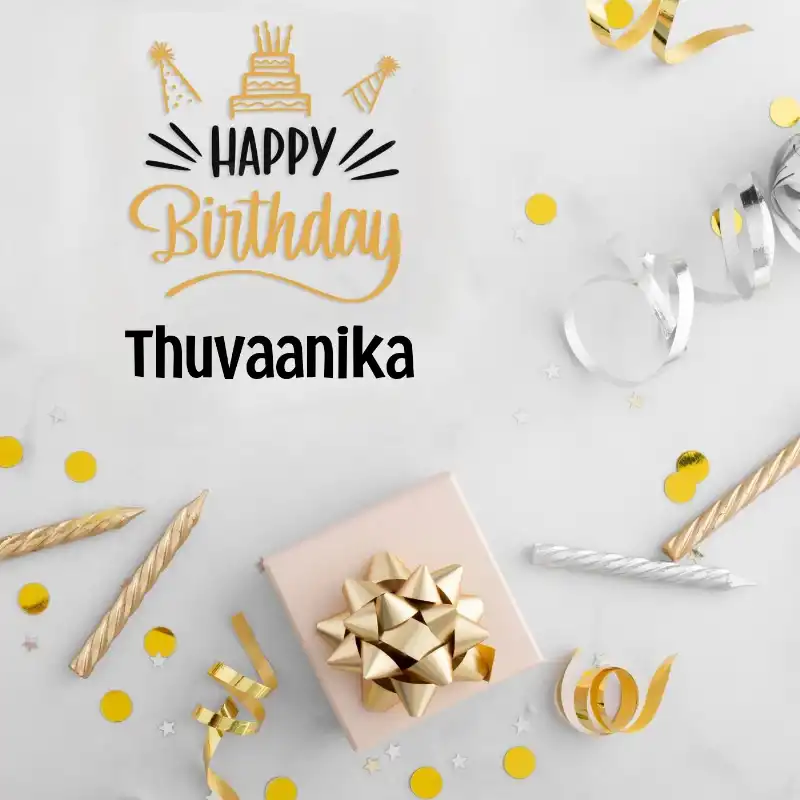 Happy Birthday Thuvaanika Golden Assortment Card