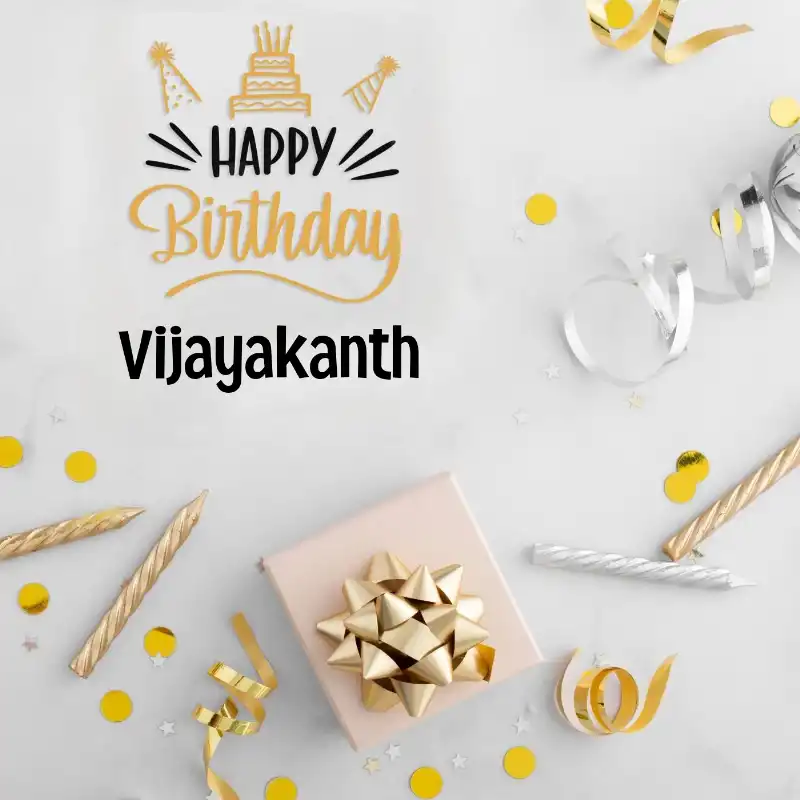Happy Birthday Vijayakanth Golden Assortment Card