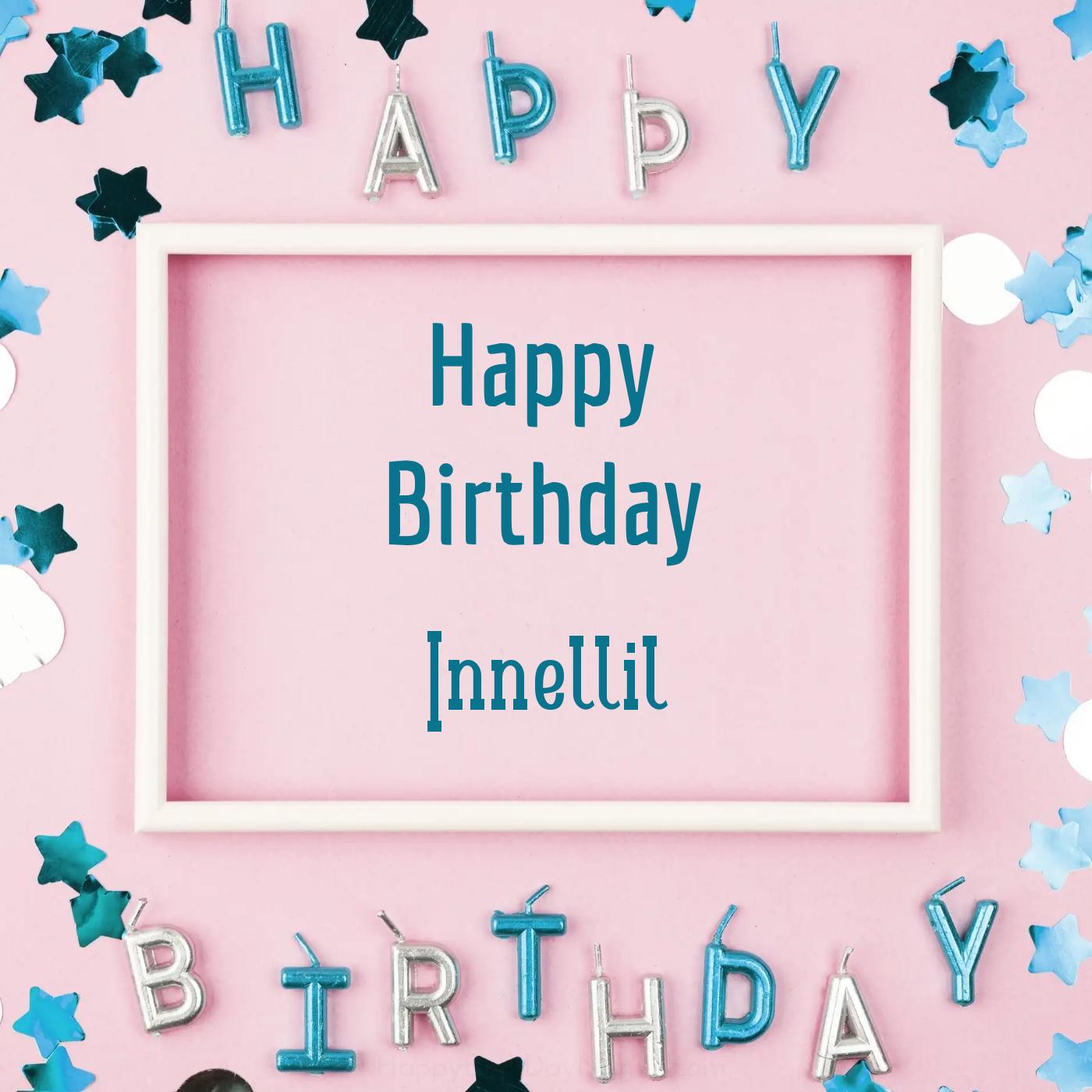 Happy Birthday Innellil Pink Frame Card