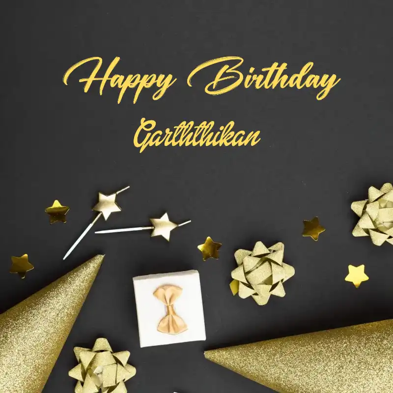 Happy Birthday Garththikan Golden Theme Card