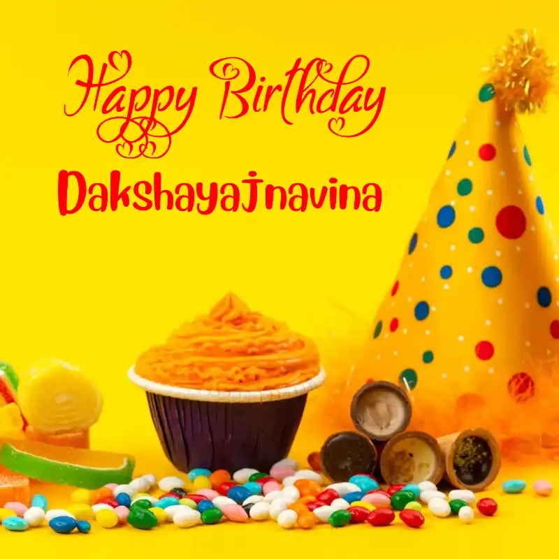 Happy Birthday Dakshayajnavina Colourful Celebration Card
