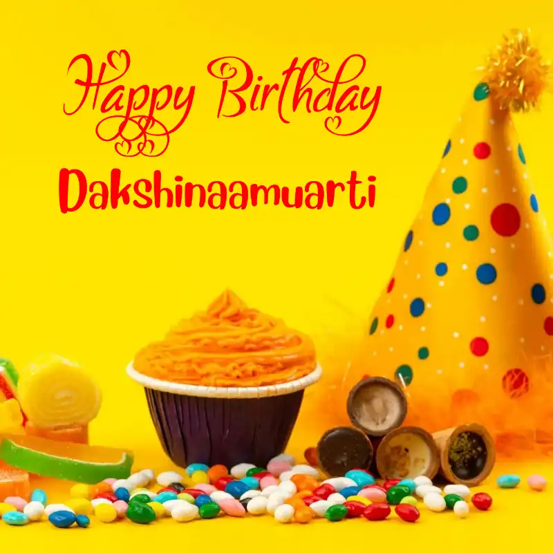 Happy Birthday Dakshinaamuarti Colourful Celebration Card
