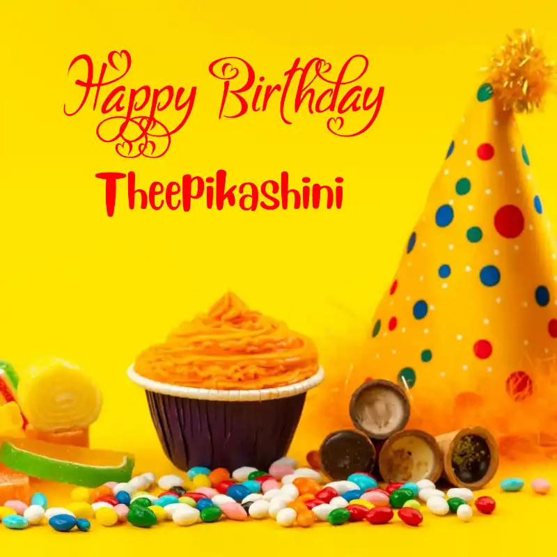 Happy Birthday Theepikashini Colourful Celebration Card