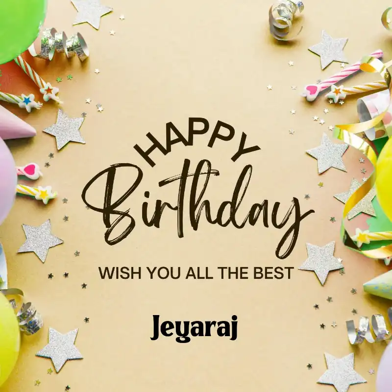 Happy Birthday Jeyaraj Best Greetings Card