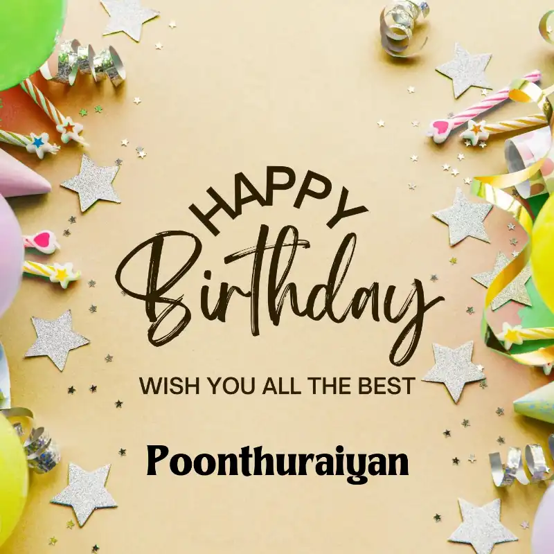 Happy Birthday Poonthuraiyan Best Greetings Card