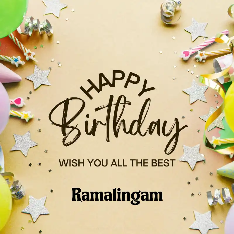 Happy Birthday Ramalingam Best Greetings Card