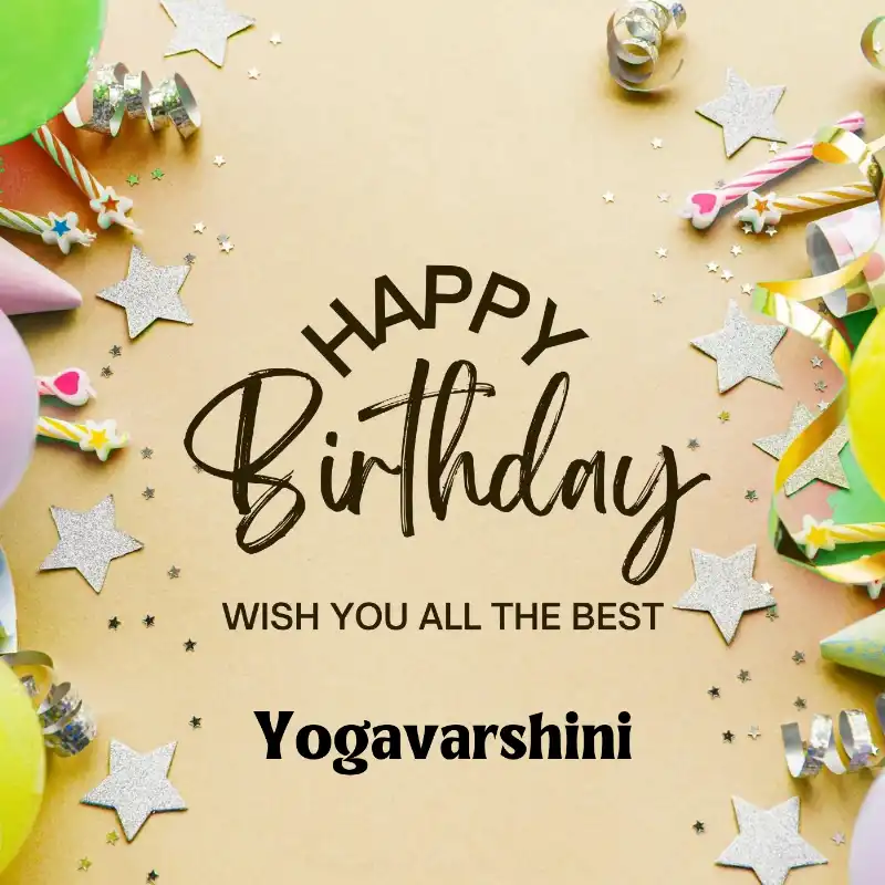 Happy Birthday Yogavarshini Best Greetings Card