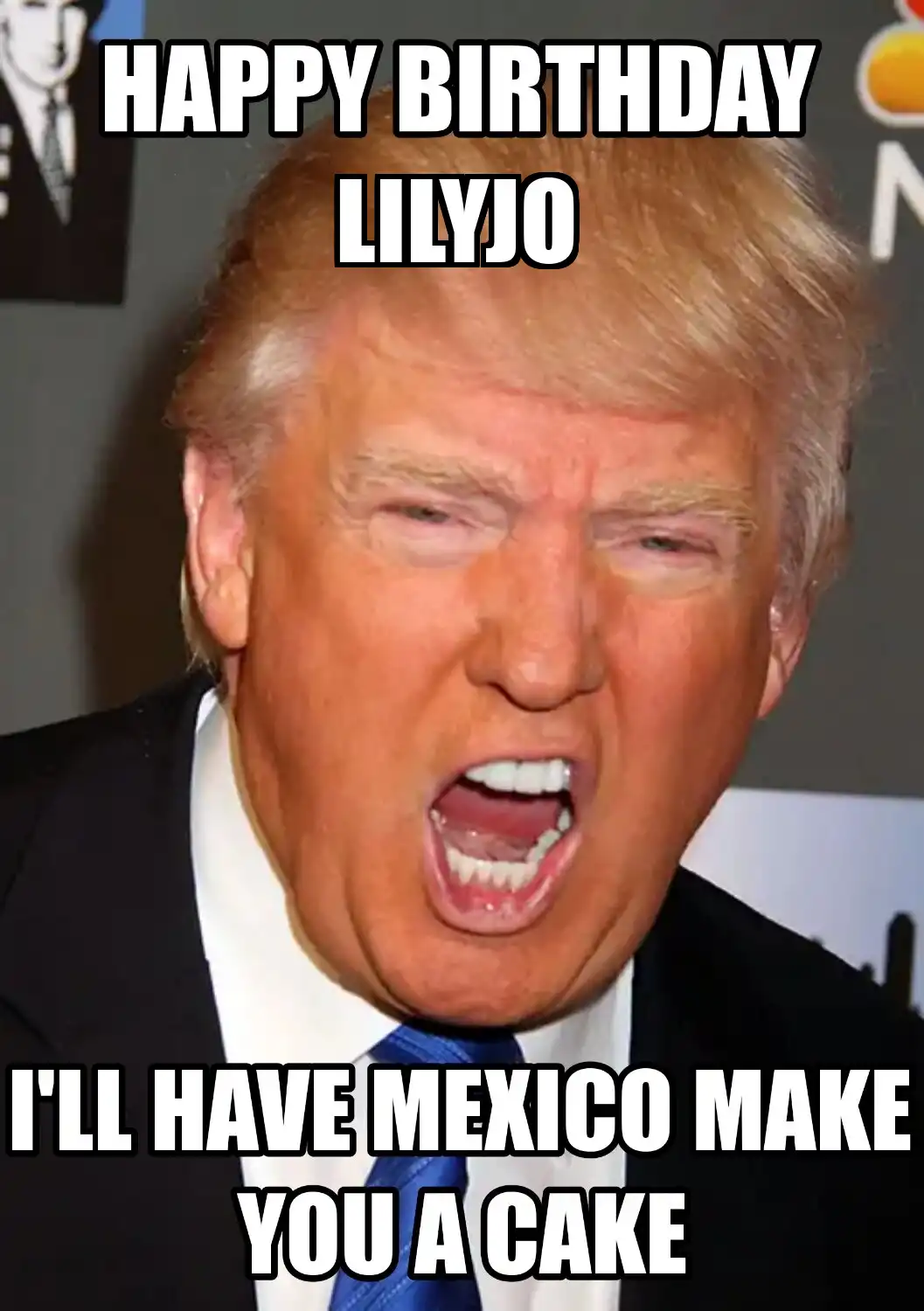 Happy Birthday Lilyjo Mexico Make You A Cake Meme