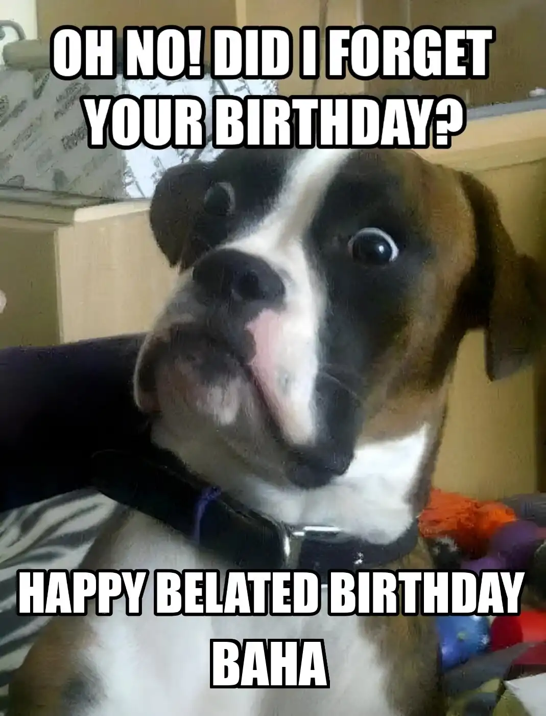 Happy Birthday Baha Did I Forget Your Birthday Meme