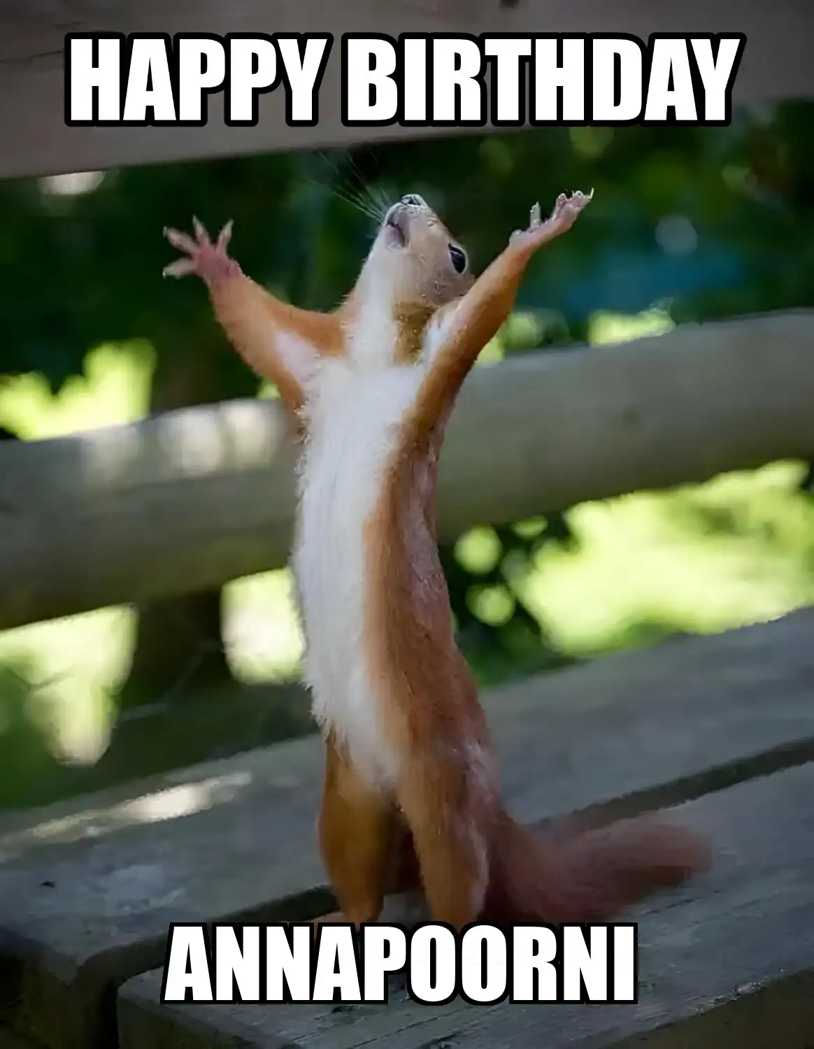 Happy Birthday Annapoorni Happy Squirrel Meme