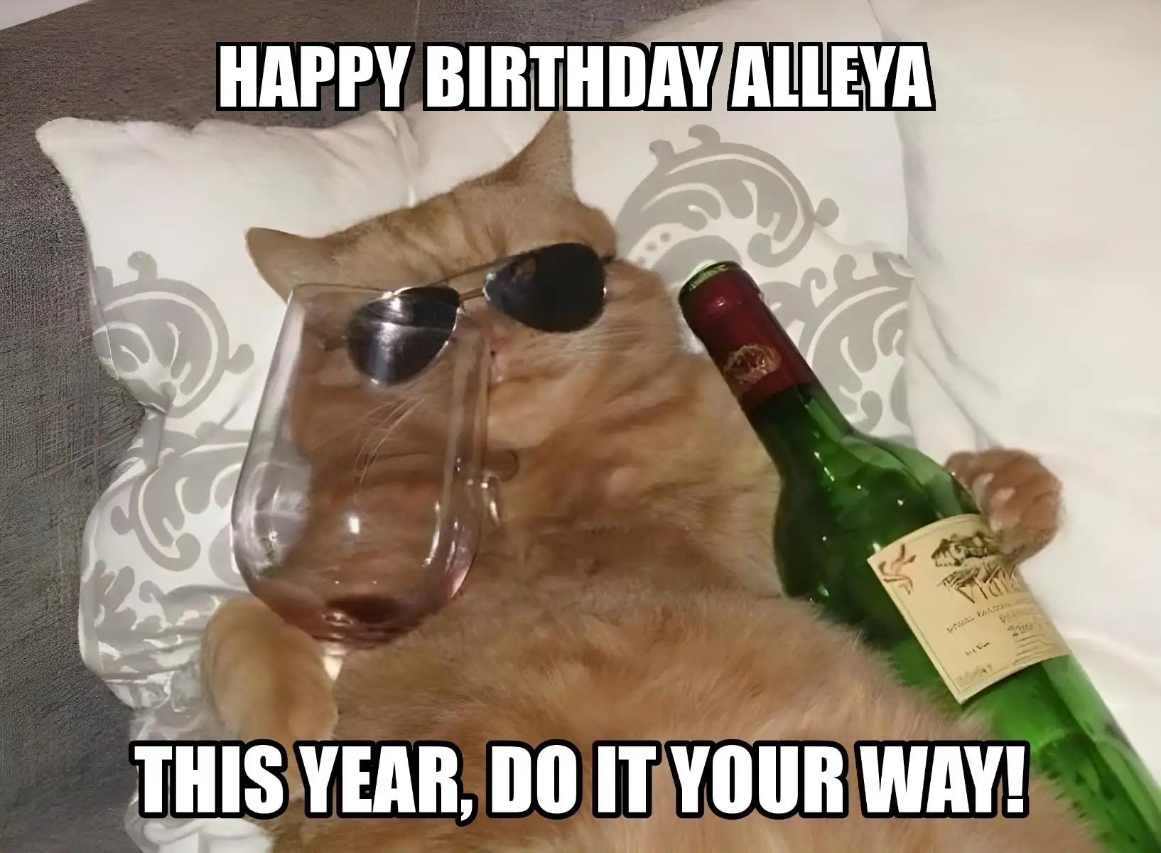 Happy Birthday Alleya This Year Do It Your Way Meme