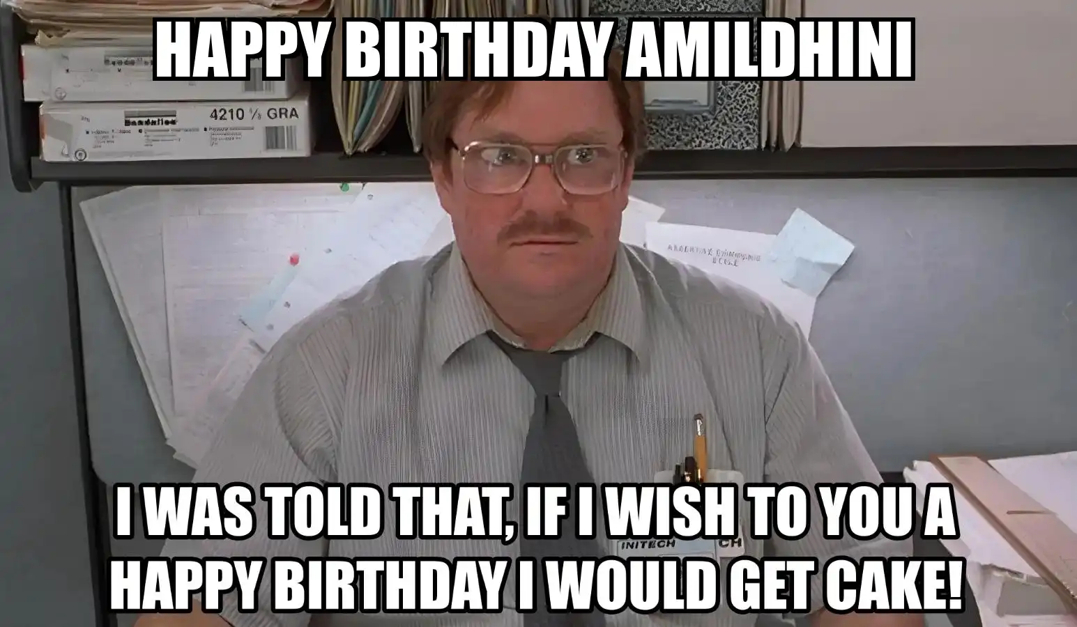Happy Birthday Amildhini I Would Get A Cake Meme