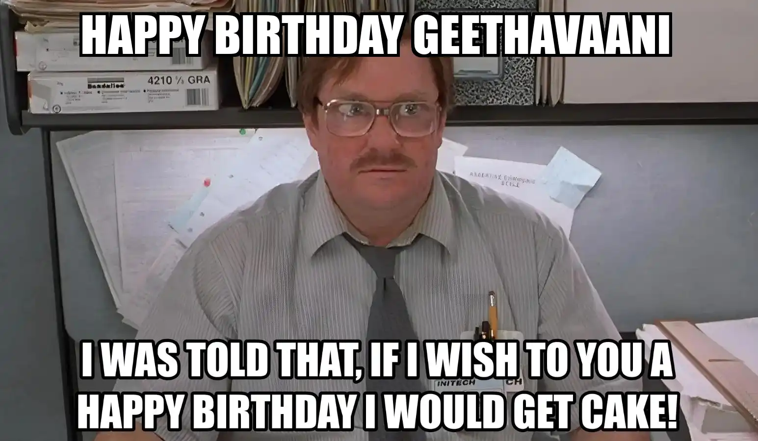 Happy Birthday Geethavaani I Would Get A Cake Meme