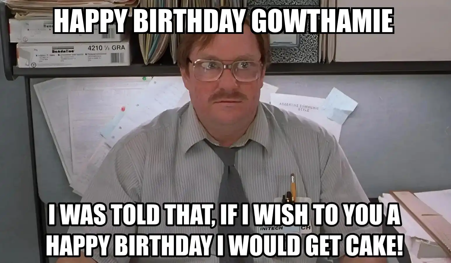 Happy Birthday Gowthamie I Would Get A Cake Meme