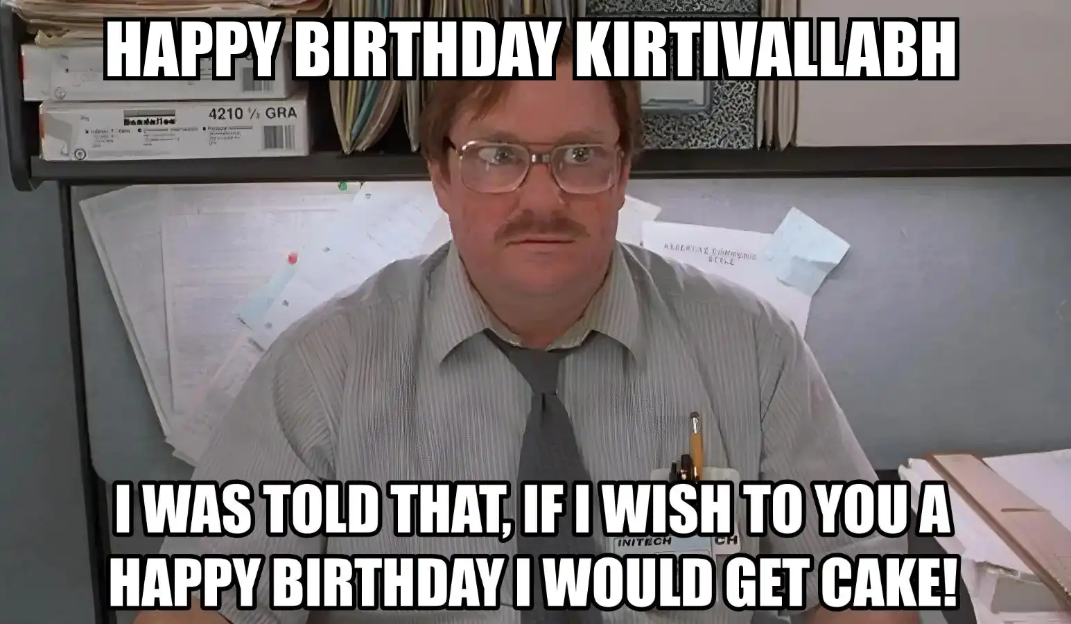 Happy Birthday Kirtivallabh I Would Get A Cake Meme