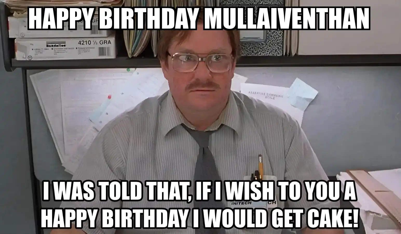 Happy Birthday Mullaiventhan I Would Get A Cake Meme