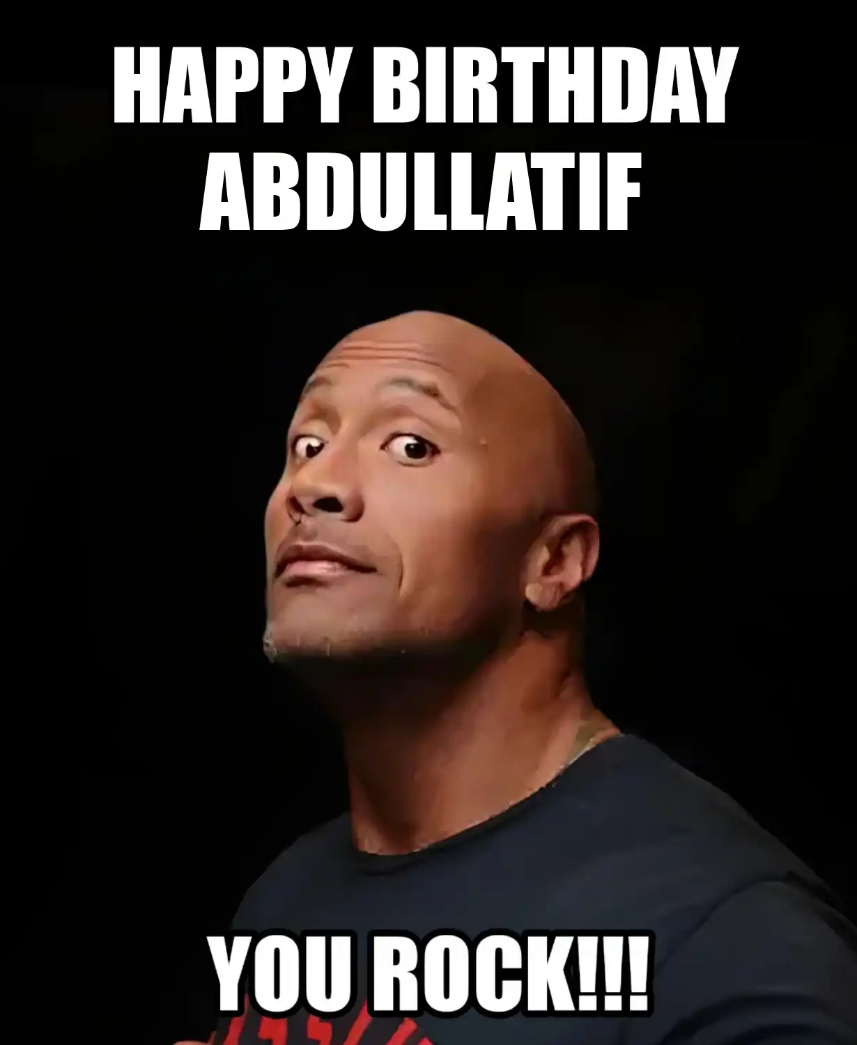 Happy Birthday Abdullatif You Rock Meme