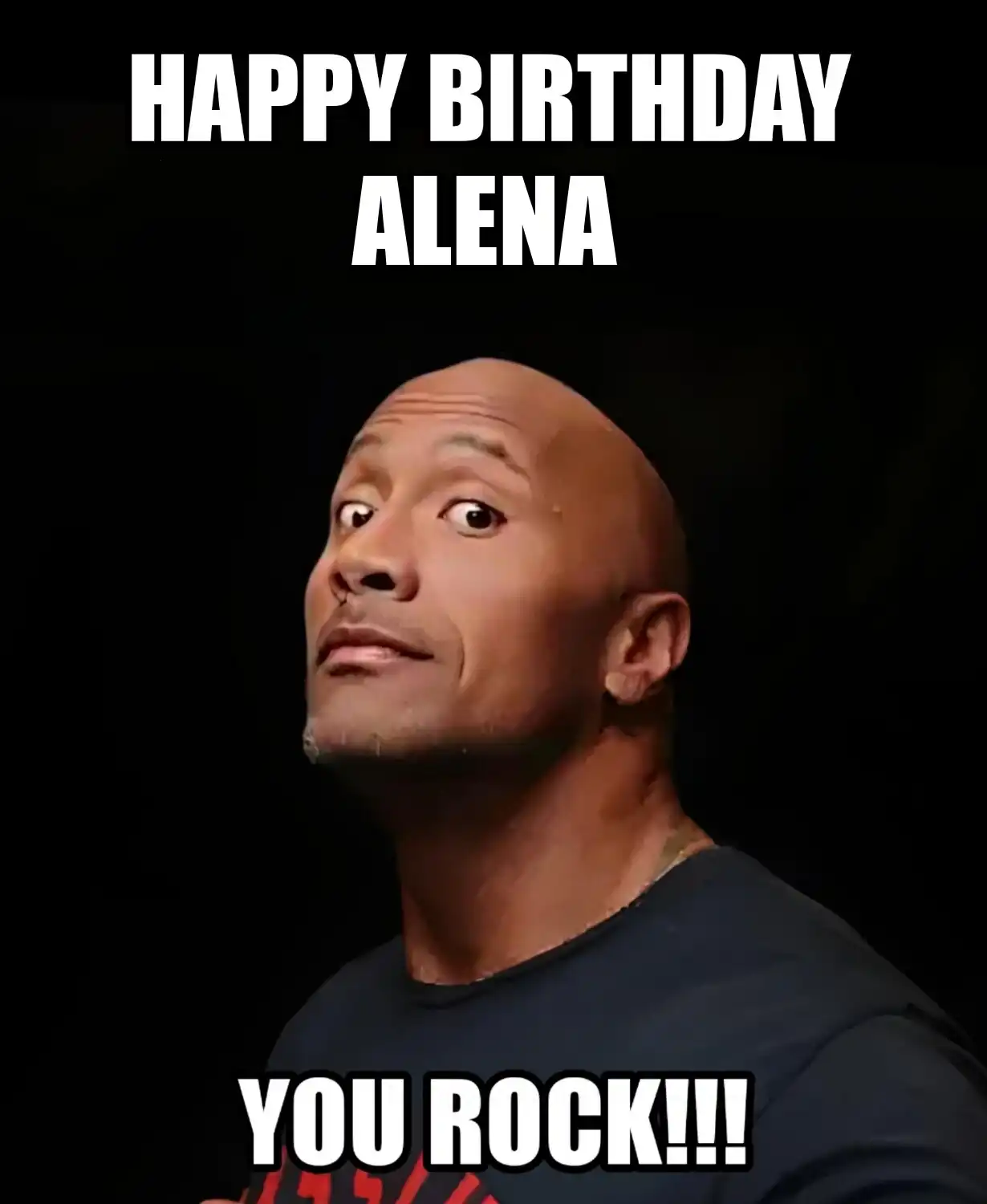 Happy Birthday Alena You Rock Meme