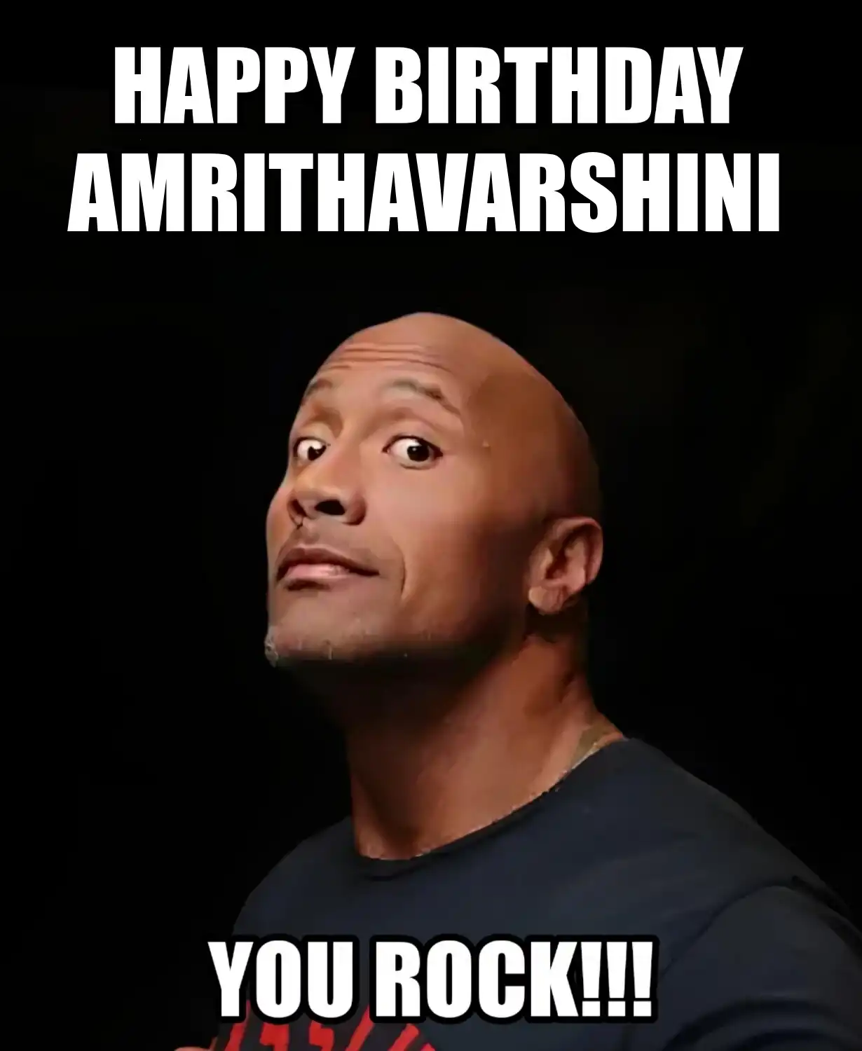 Happy Birthday Amrithavarshini You Rock Meme
