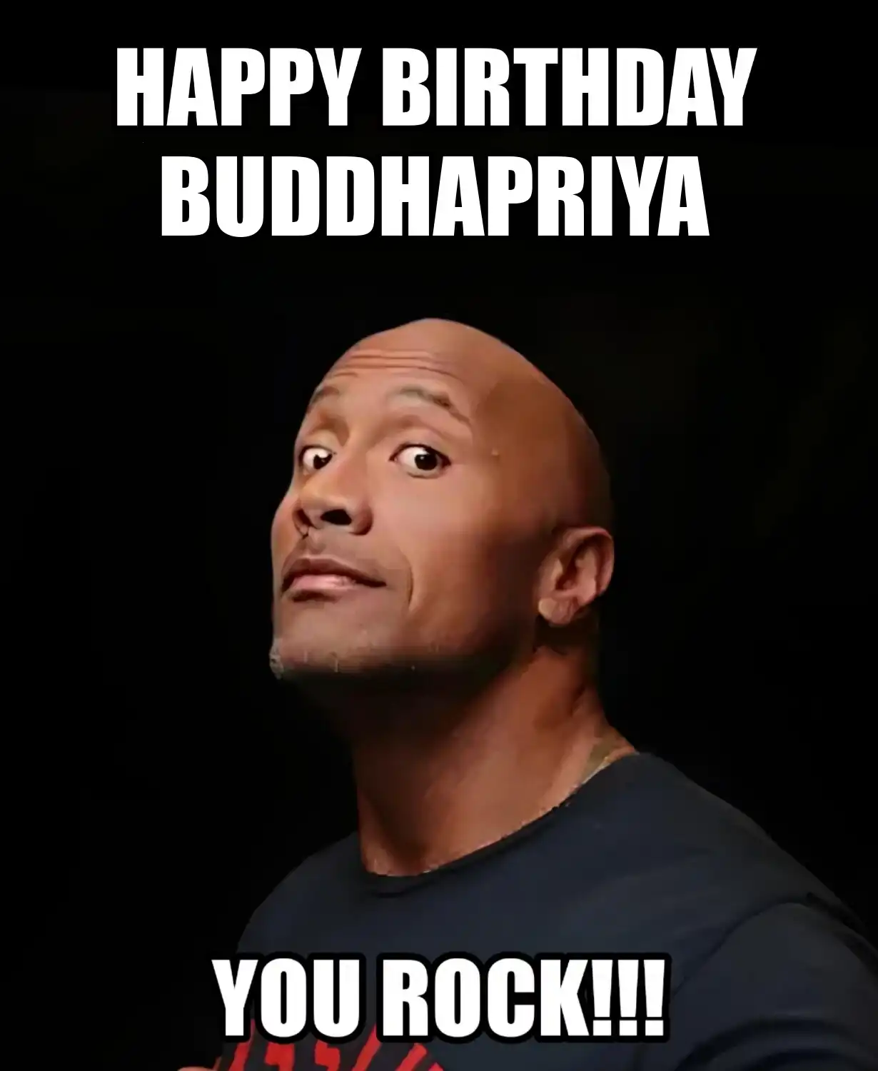 Happy Birthday Buddhapriya You Rock Meme