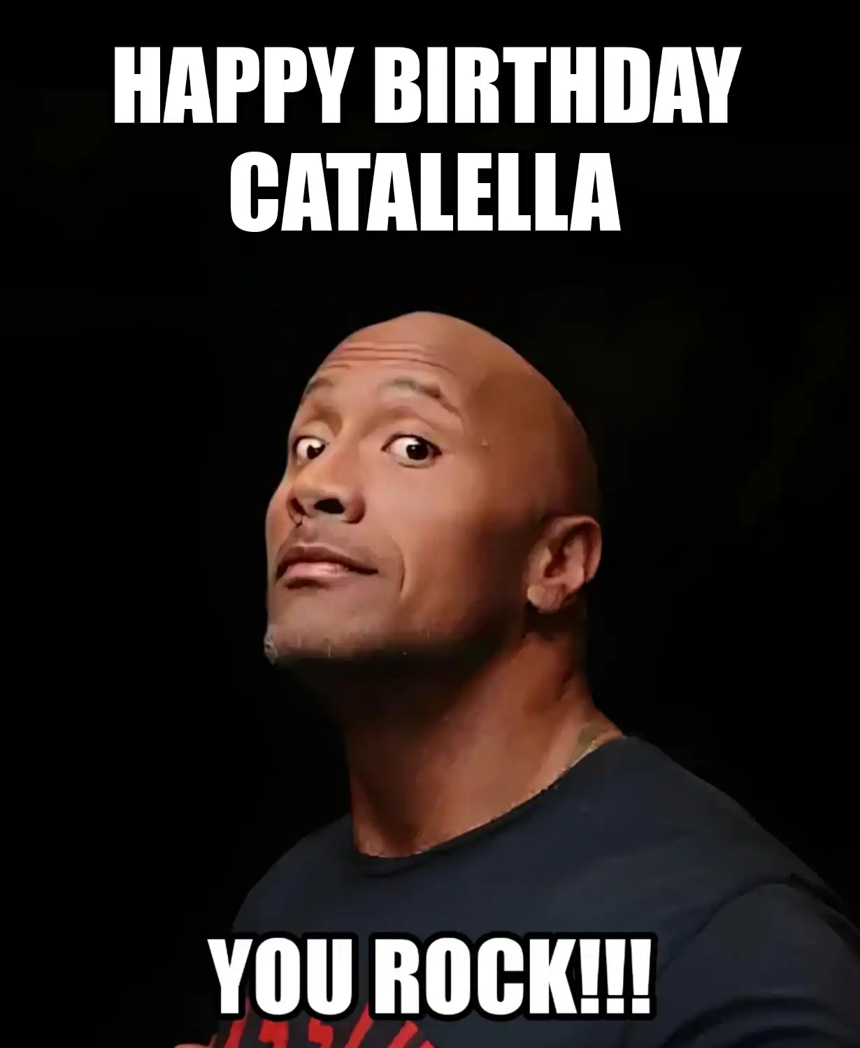 Happy Birthday Catalella You Rock Meme