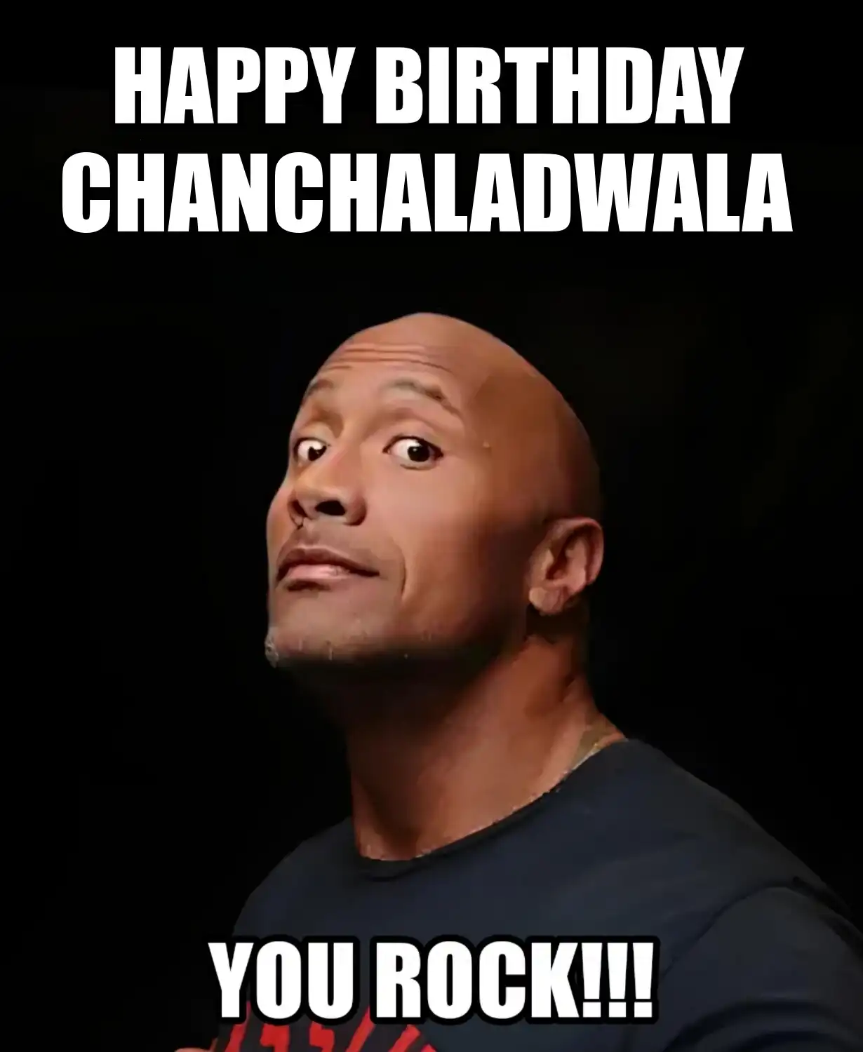 Happy Birthday Chanchaladwala You Rock Meme