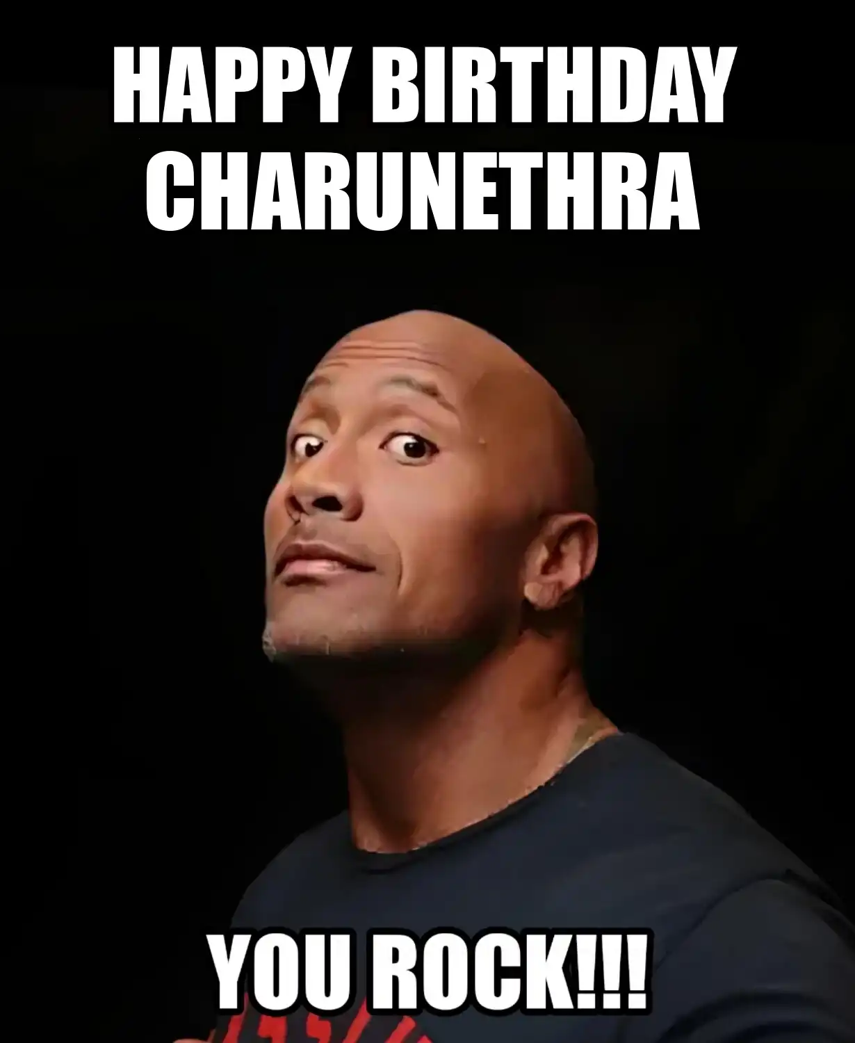 Happy Birthday Charunethra You Rock Meme