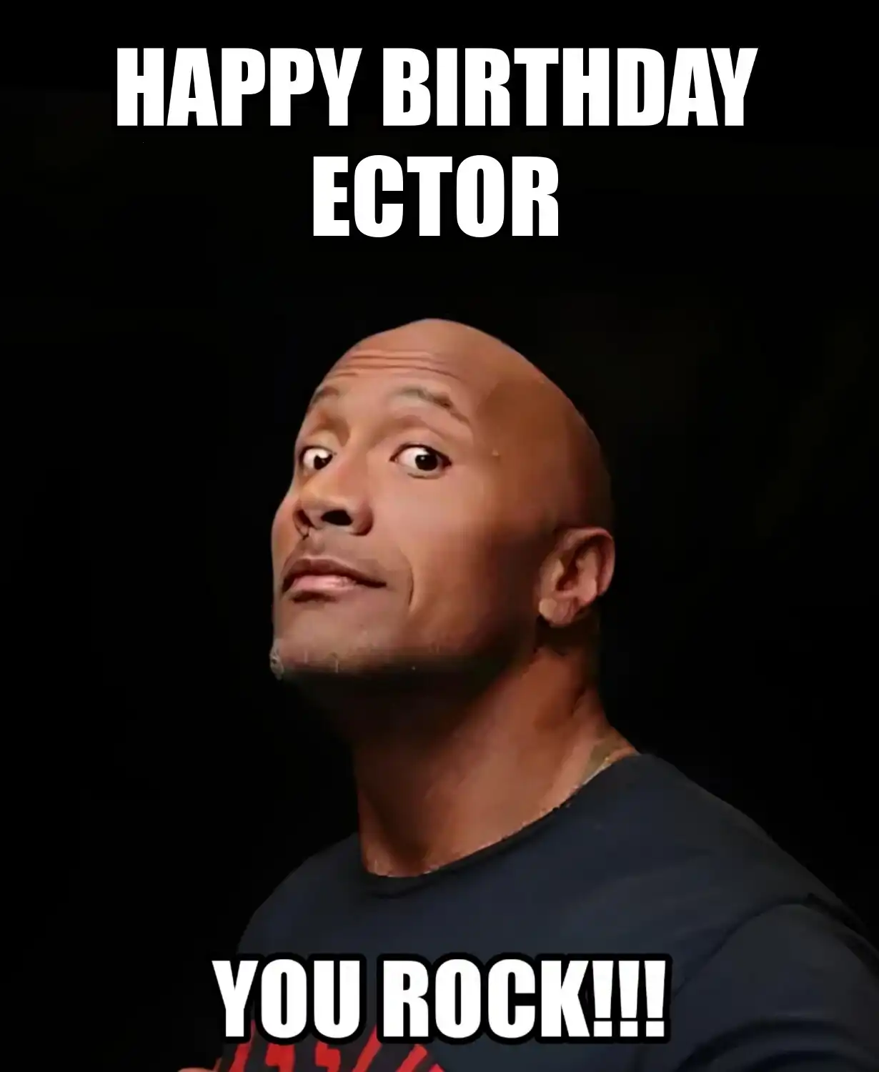 Happy Birthday Ector You Rock Meme