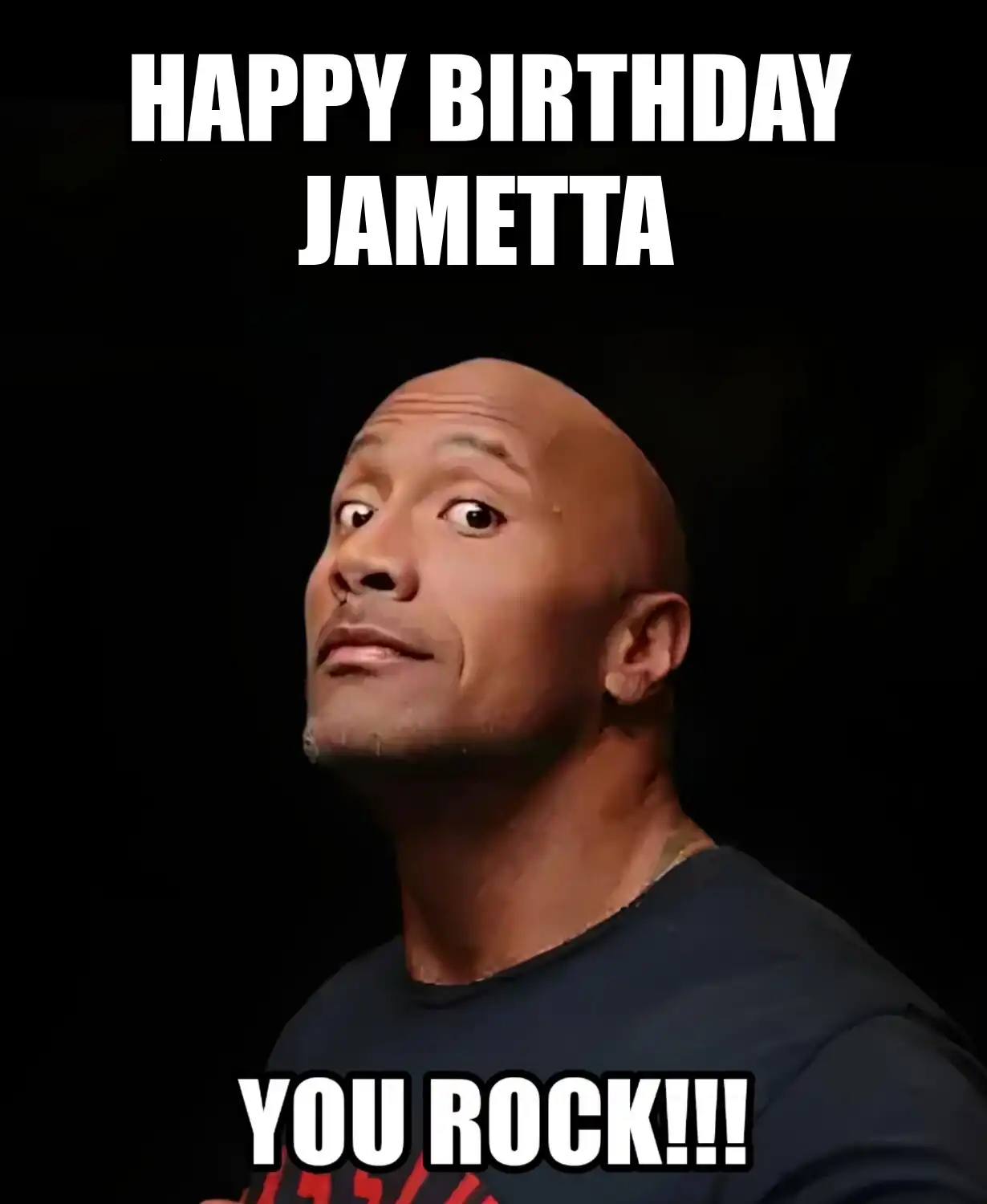 Happy Birthday Jametta You Rock Meme