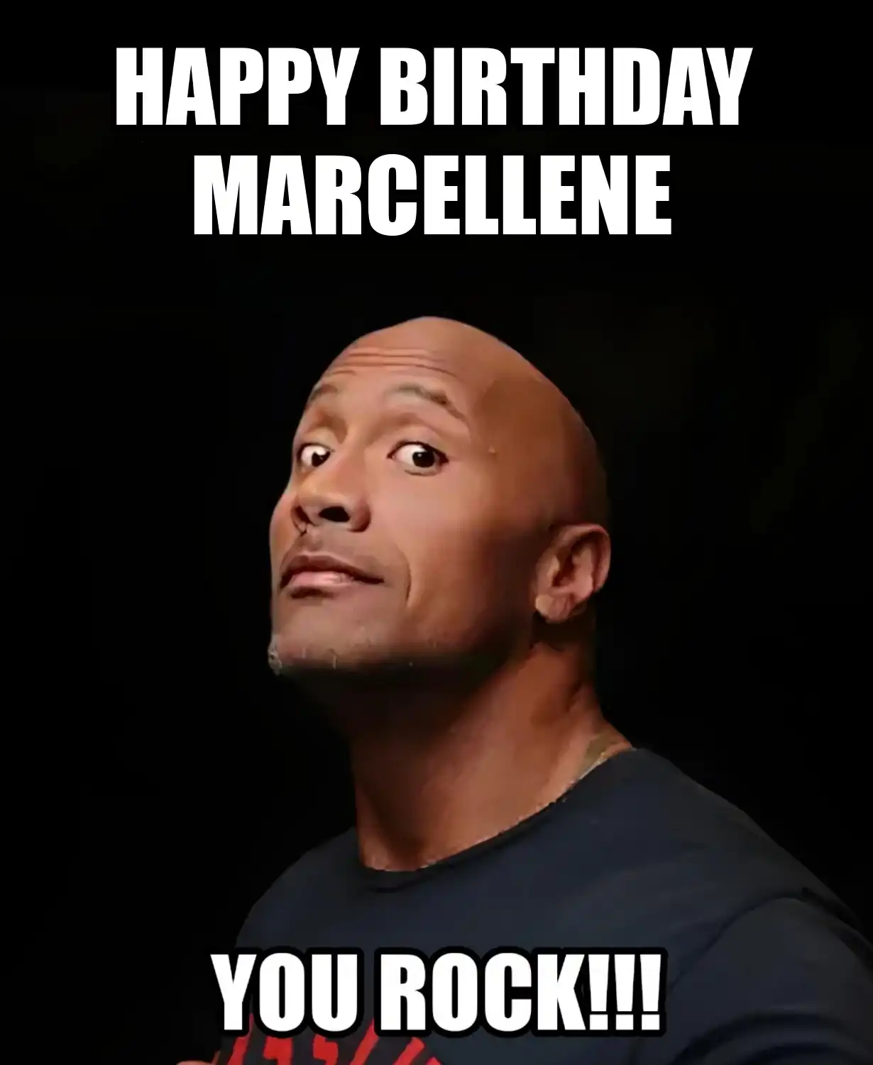 Happy Birthday Marcellene You Rock Meme