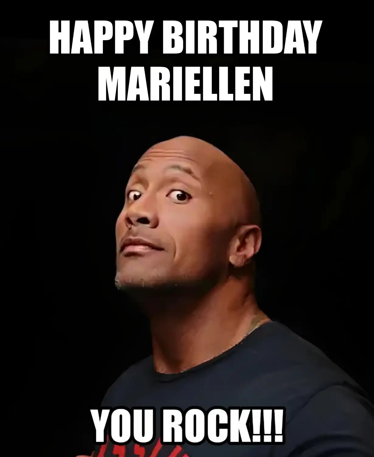 Happy Birthday Mariellen You Rock Meme