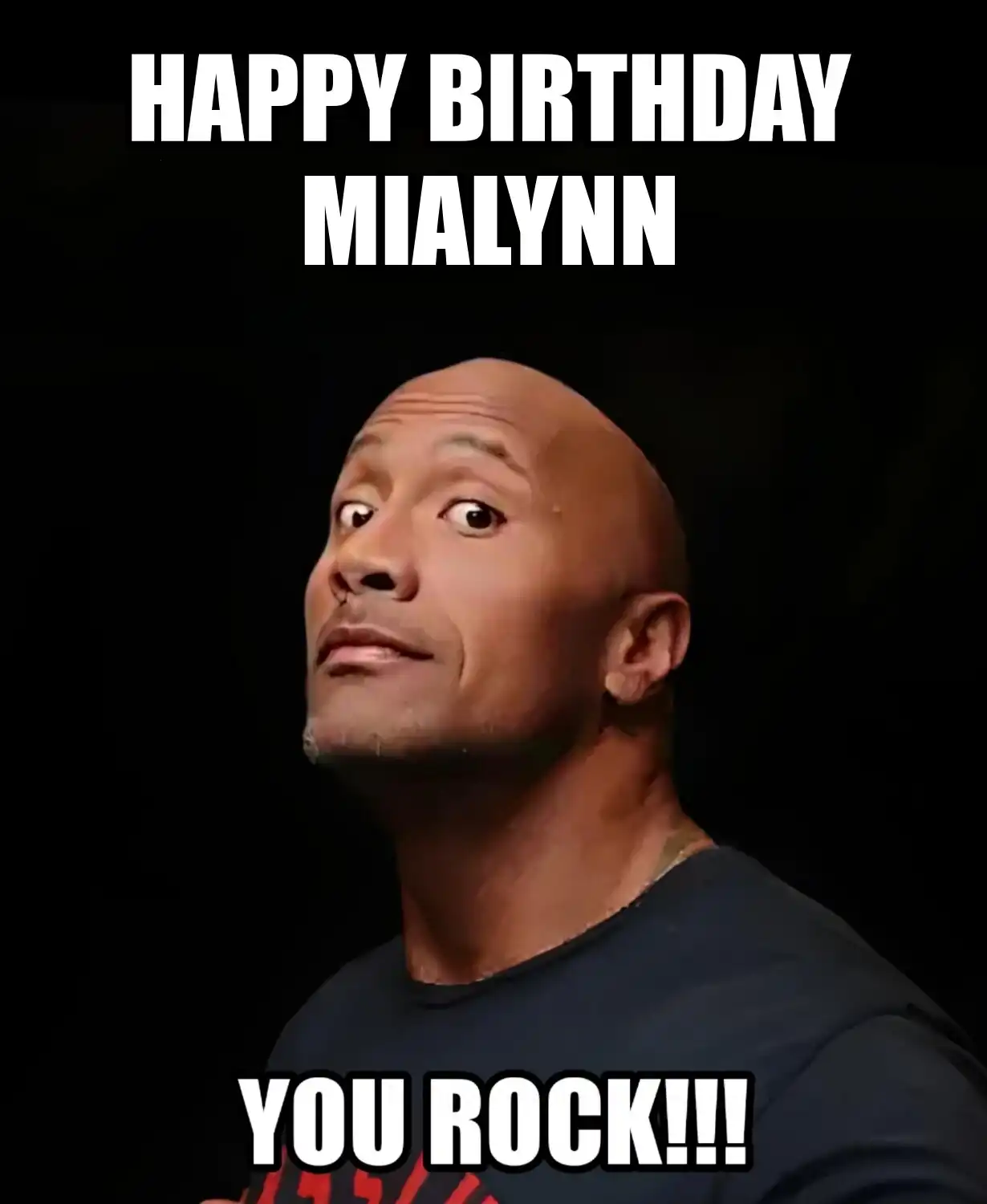 Happy Birthday Mialynn You Rock Meme