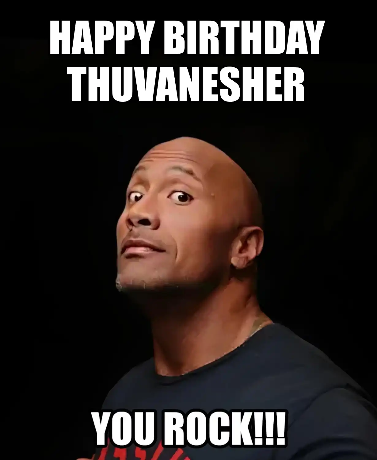 Happy Birthday Thuvanesher You Rock Meme